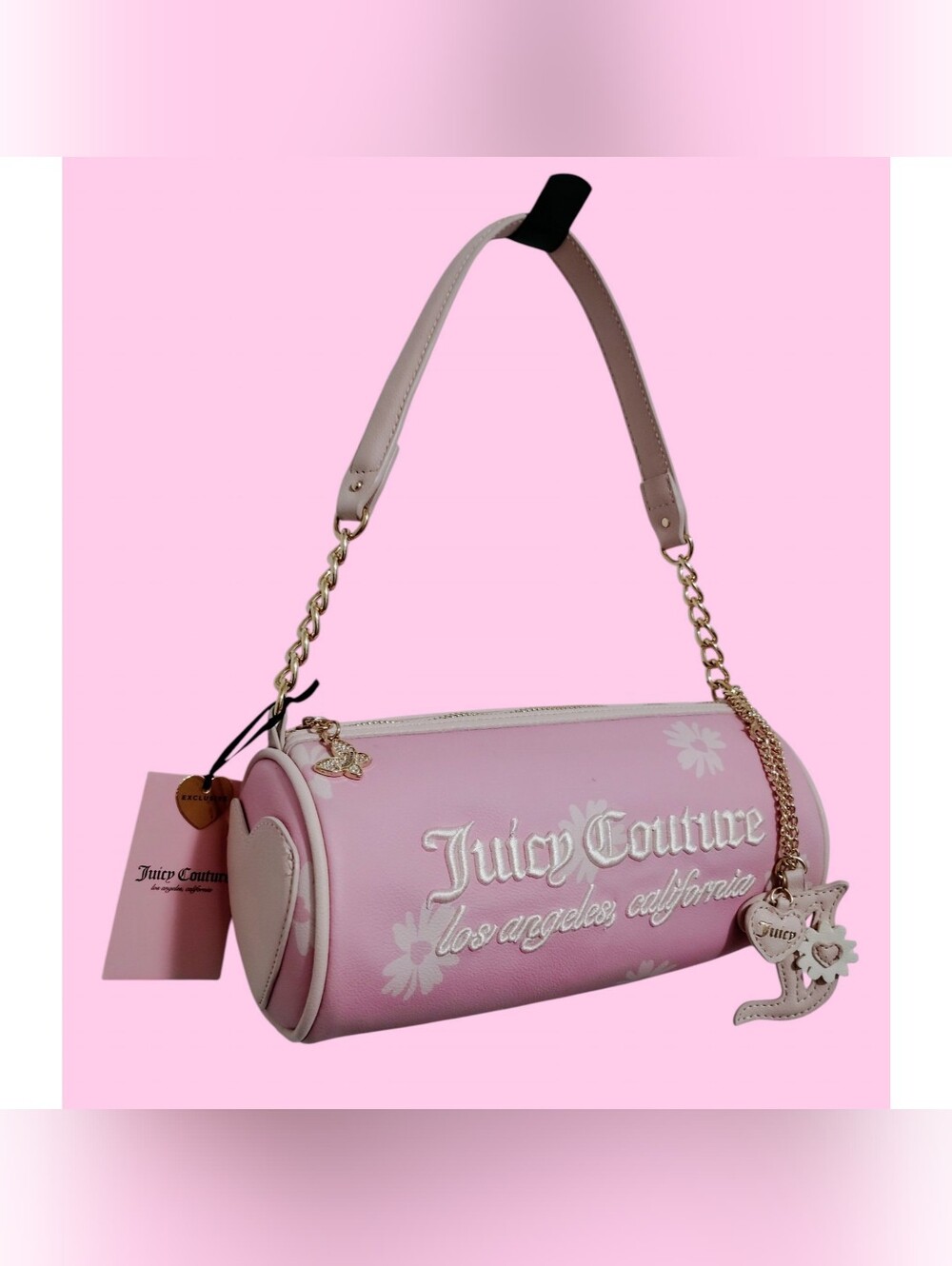 *Juicy Couture* "Daisy for Juicy" Barrel Pink Bag🩷🌼
